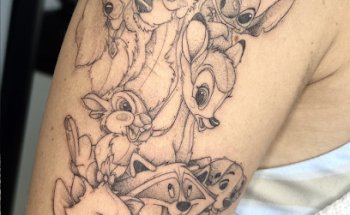 Tatuajes línea fina Madrid | Calamaria